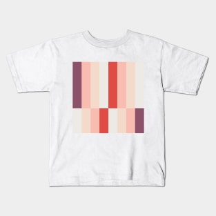 Vintage vertical colorful stripes pattern Kids T-Shirt